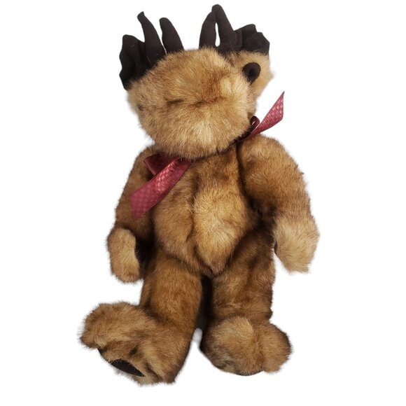 Boyd's Bear Mcgraw D. Mooseberg H.B.'s Heirloom Series Head Bean Moose 11" Plush - Picture 2 of 9